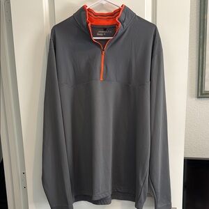 Nike Gray and Orange Lightweight Golf Jacket
